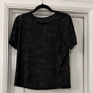 Lululemon Athletica Dark Green Camo Tee